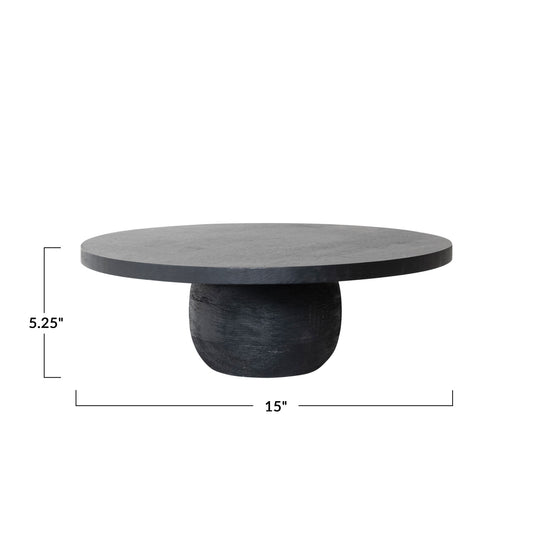 Black Round Pedestal