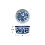 Blue Floral Pet Bowls