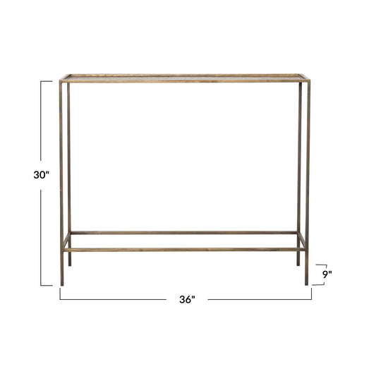 Brass Console Table