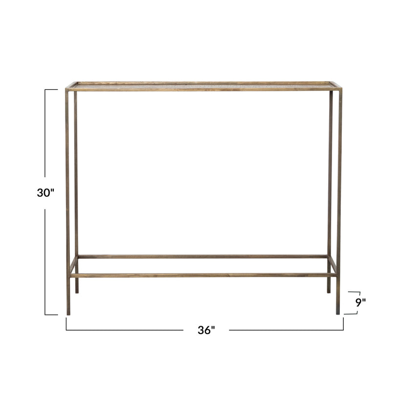 Brass Console Table