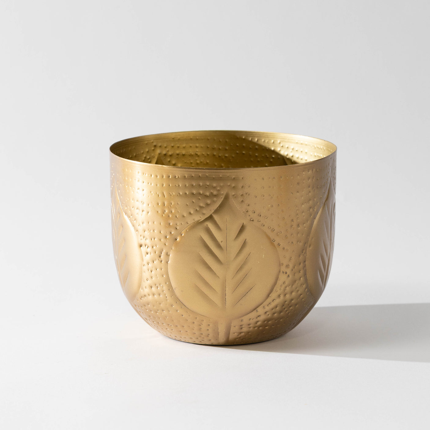 Debossed Metal Planter Set