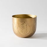 Debossed Metal Planter Set