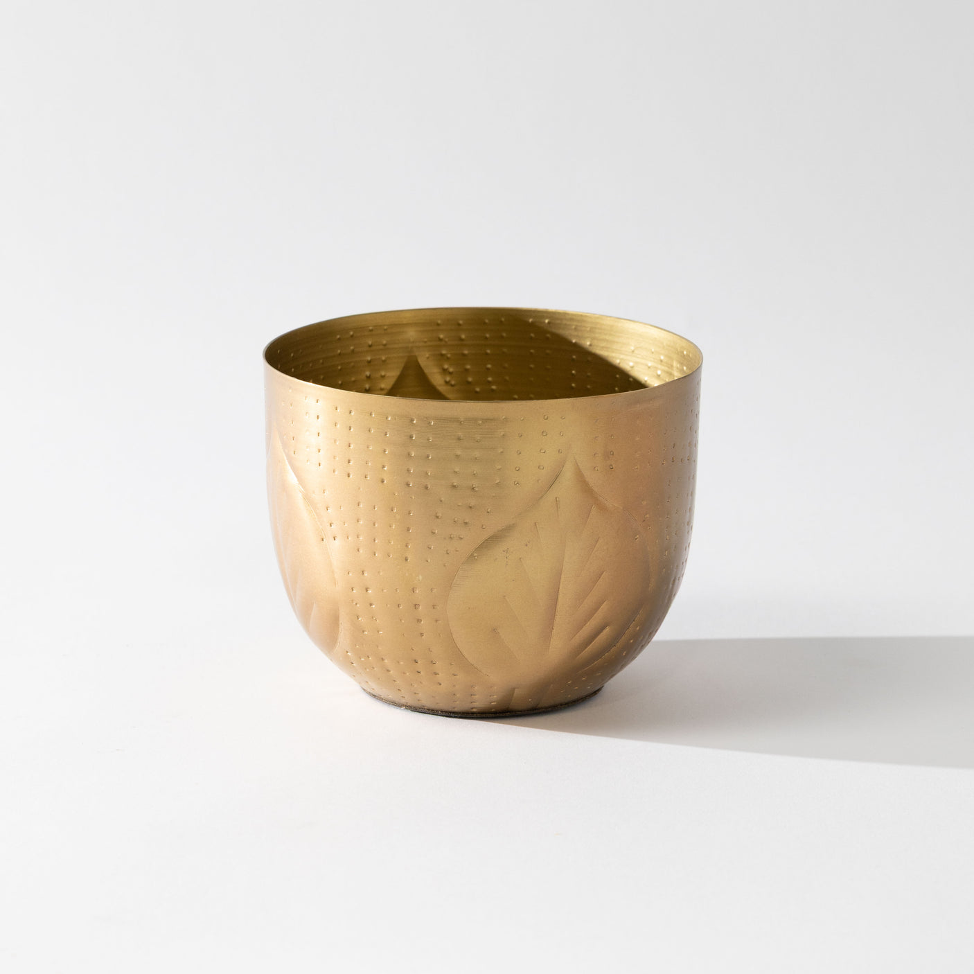 Debossed Metal Planter Set