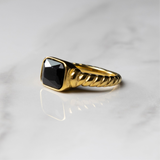 Black Gemstone Ring