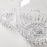 Embossed Glass Carafe & Glass