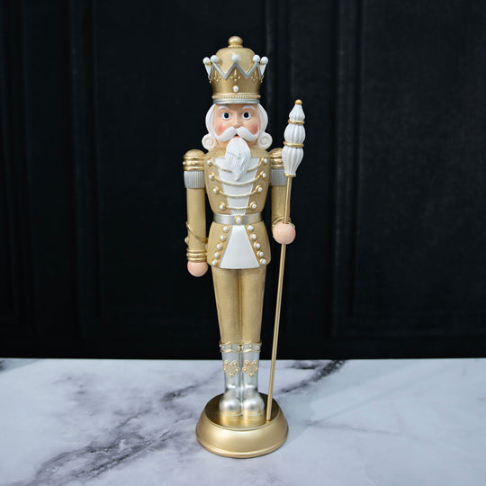 Gold & White Nutcracker