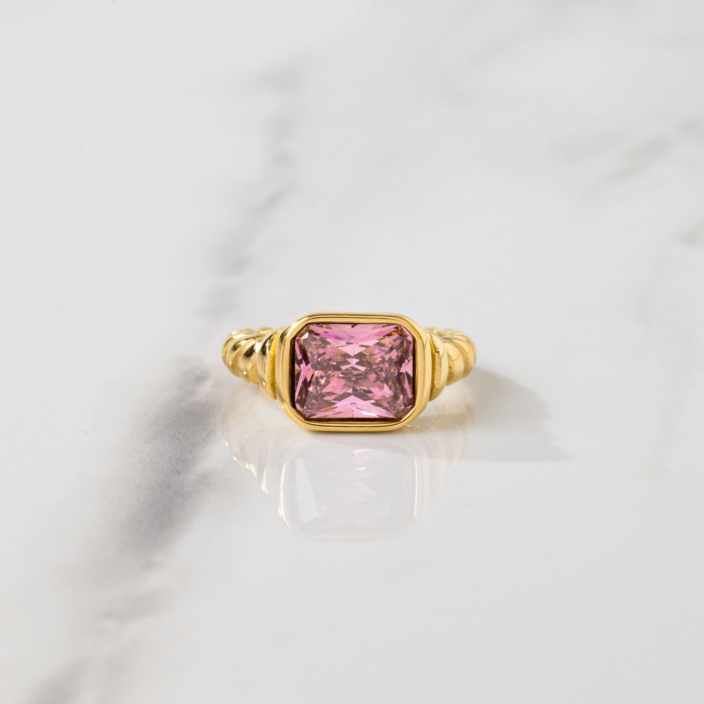 Pink Gemstone Ring