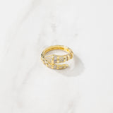 Geometric Snake Ring