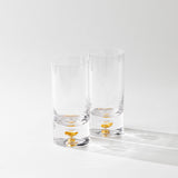 Gold Flake Crystal Glass Sets