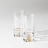 Gold Flake Crystal Glass Sets