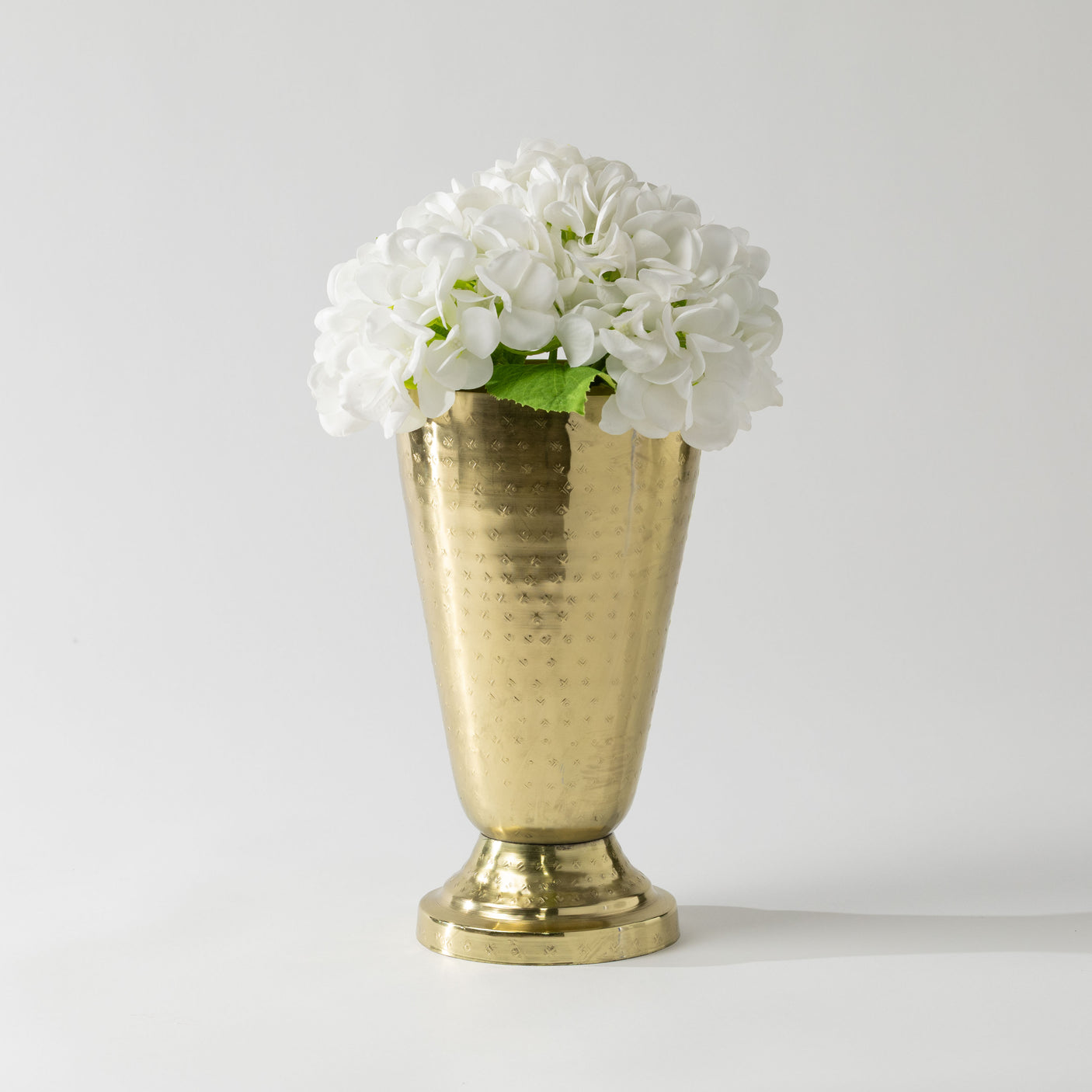 Gold Hammered Vase