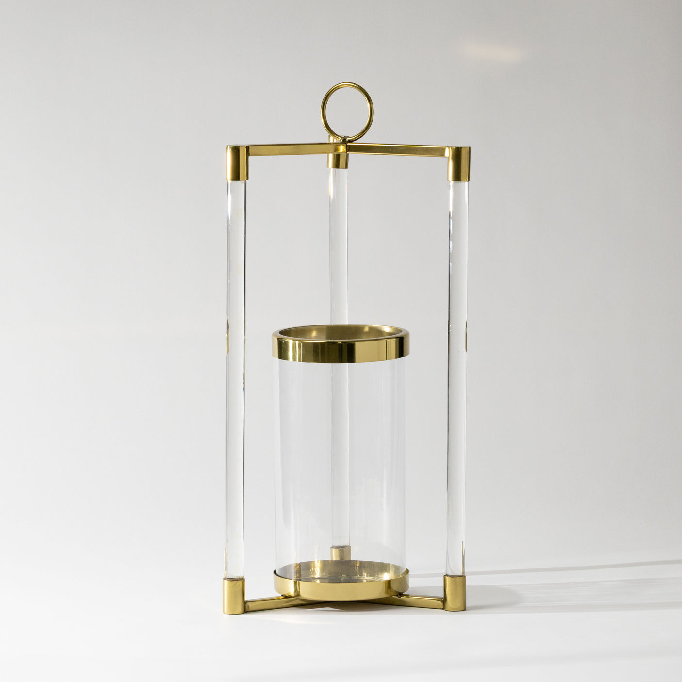 Gold Pillar Candle Lanterns