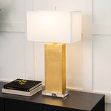 Gold Rectangular Table Lamp