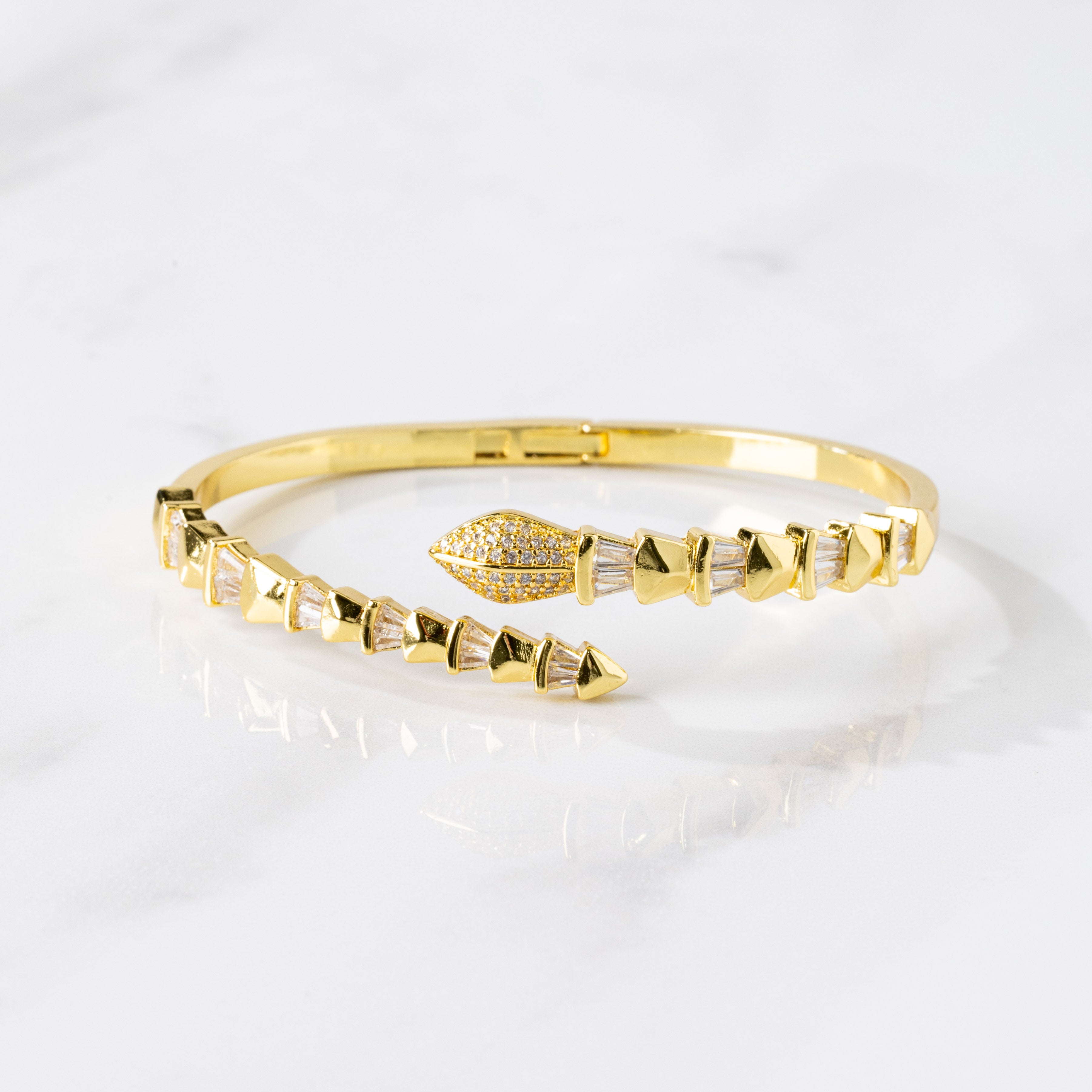 アクセサリー ALL BLUES Snake bracelet gold 14k Gold Diamond Garnet Turquoise Emerald Eyes Enamel