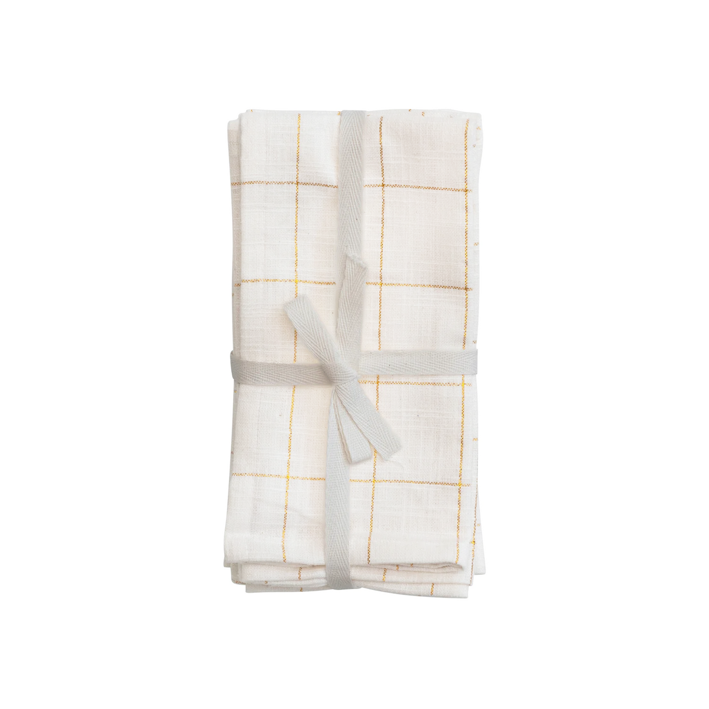 Gold Squares Napkin Set