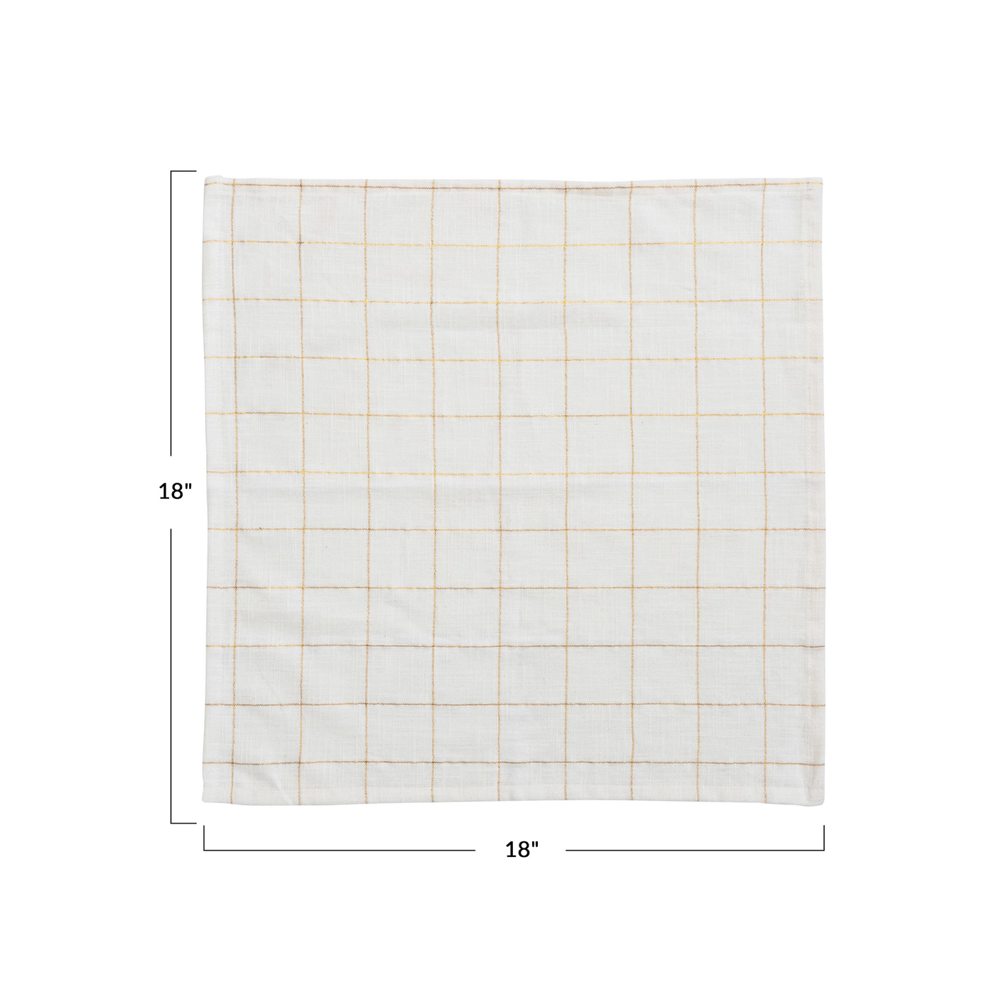 Gold Squares Napkin Set