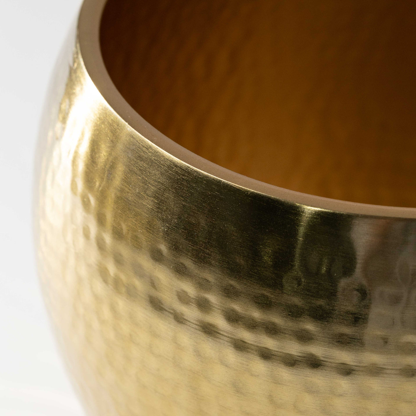 Hammered Metal Planters
