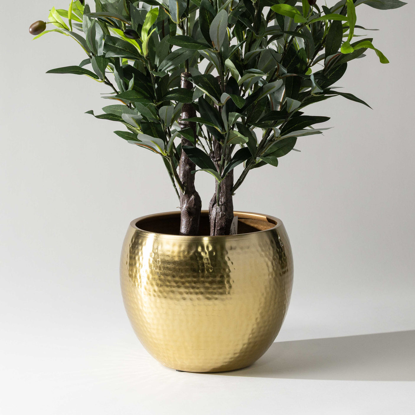 Hammered Metal Planters