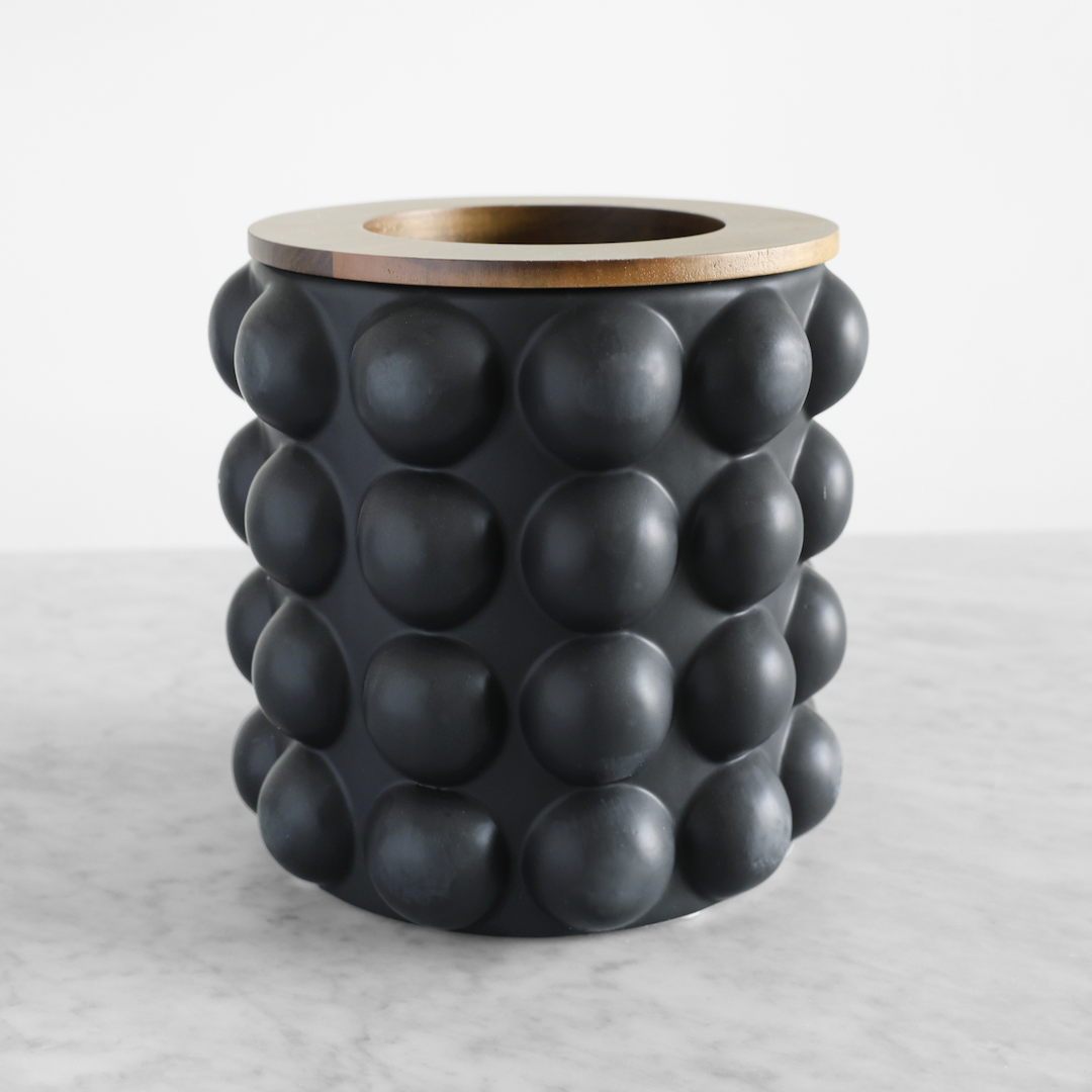 Hobnail Vase & Waste Bin