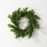 Faux Juniper Wreath Set