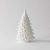 Stoneware LED Tree w/ Cut-Outs