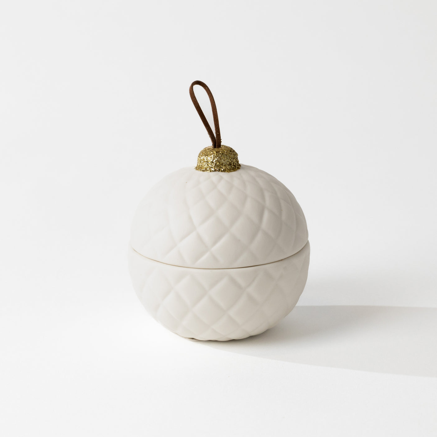 Quilted Porcelain Ornament Candle