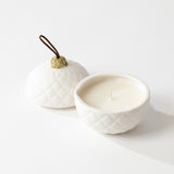 Quilted Porcelain Ornament Candle