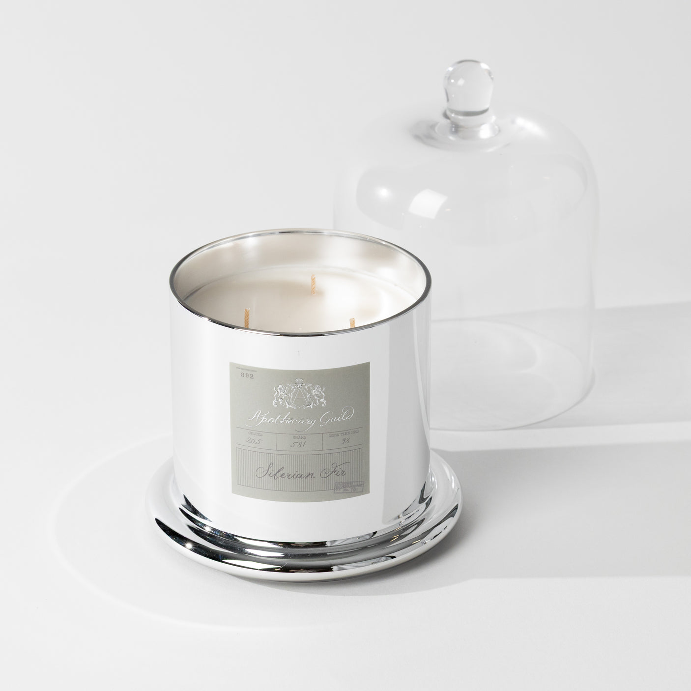 Siberian Fir Glass Dome Candle