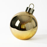 Gold Glass LED Ornament Ball
