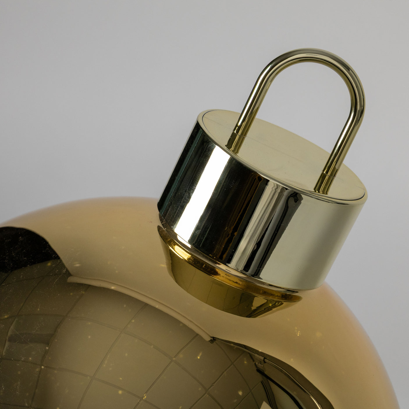 Gold Glass LED Ornament Ball