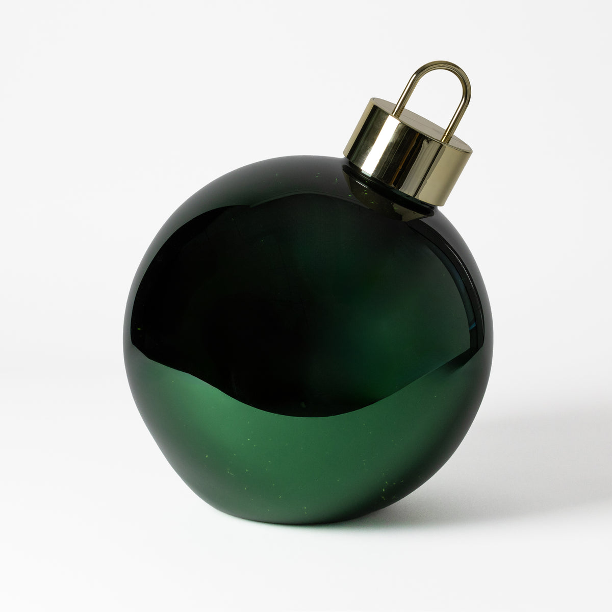 Green Glass LED Ornament Ball