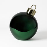 Green Glass LED Ornament Ball