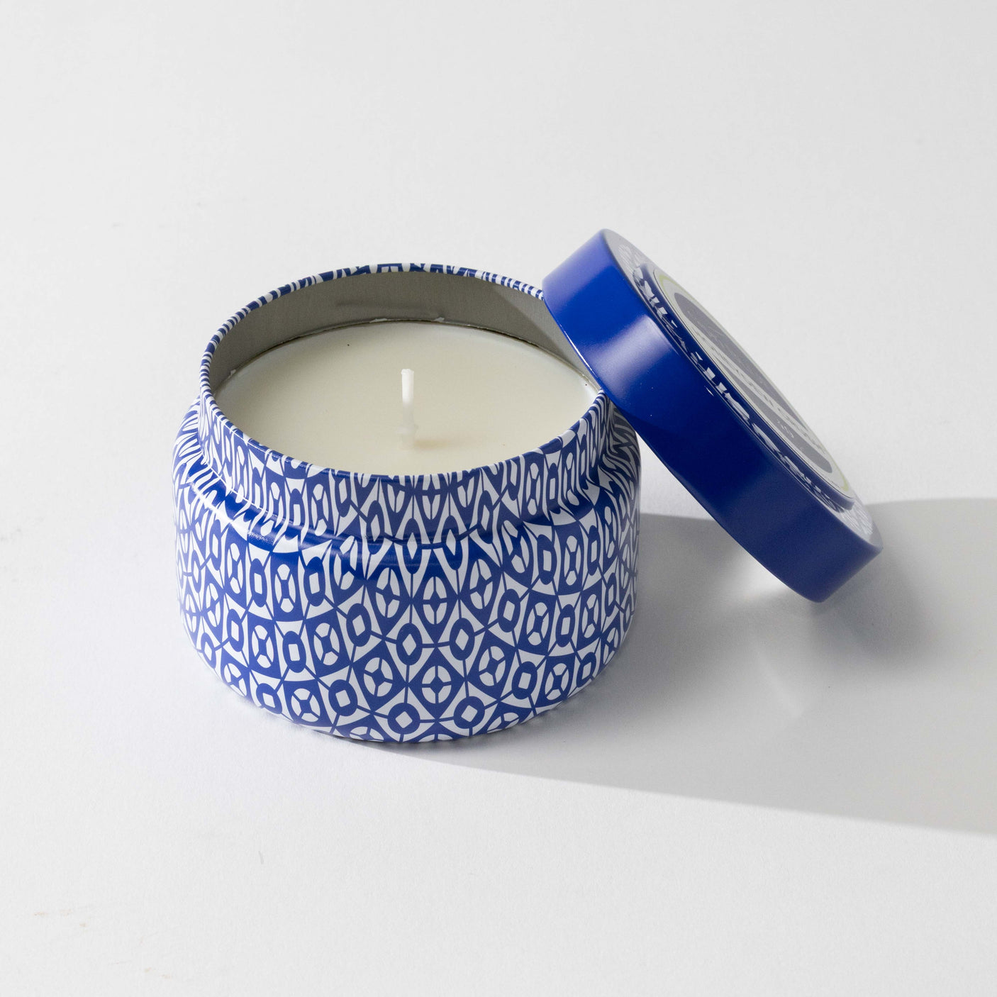 Honeydew Crush Blue Tin Candle Set