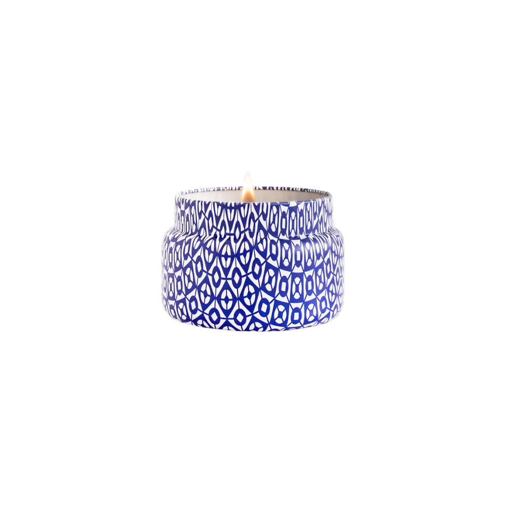 Honeydew Crush Blue Tin Candle Set