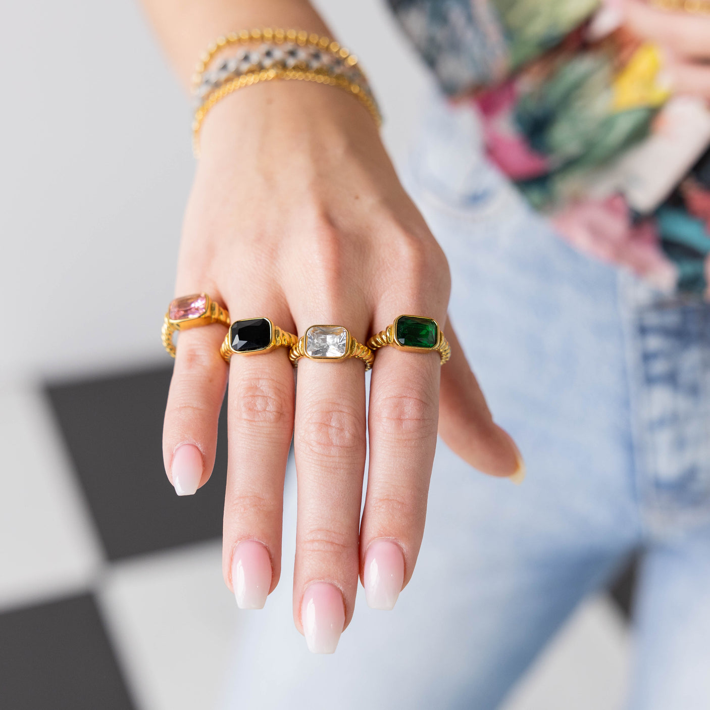 Black Gemstone Ring