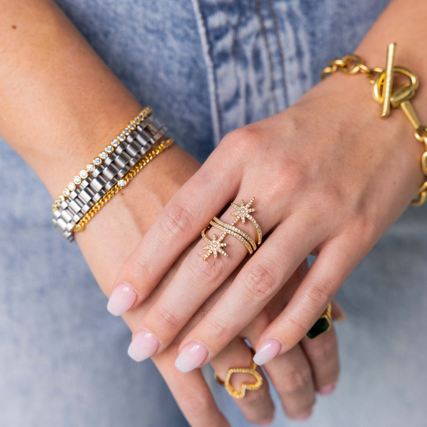 Silver Watch Band Bracelet