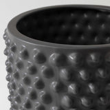 Knobbed Planter - Dark Grey