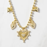 Kylie Heart Charm Necklace