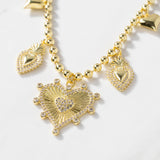 Kylie Heart Charm Necklace