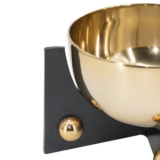 Gold Bowls & Stands Set