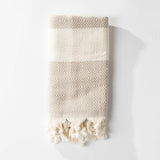 Light Beige Diamond Turkish Towel