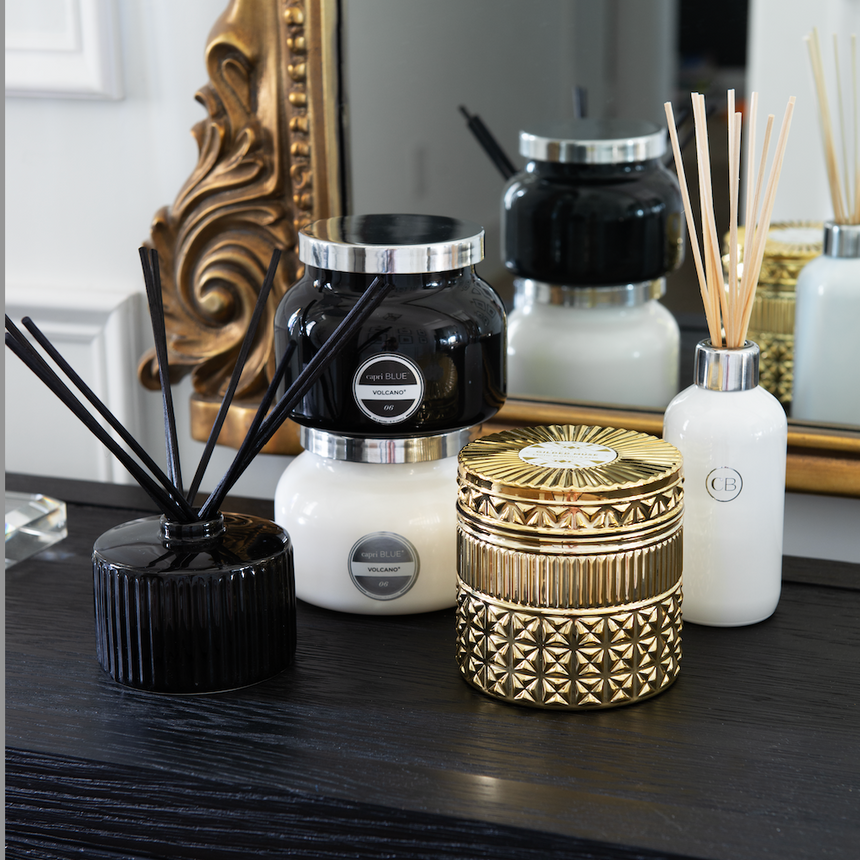 Blossom & Basil Gilded Jar Candle