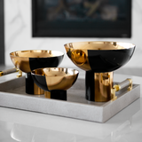 Black & Gold Bowl Set