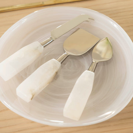 Alabaster Cheese Knife Set