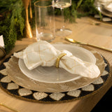 Gold Squares Napkin Set