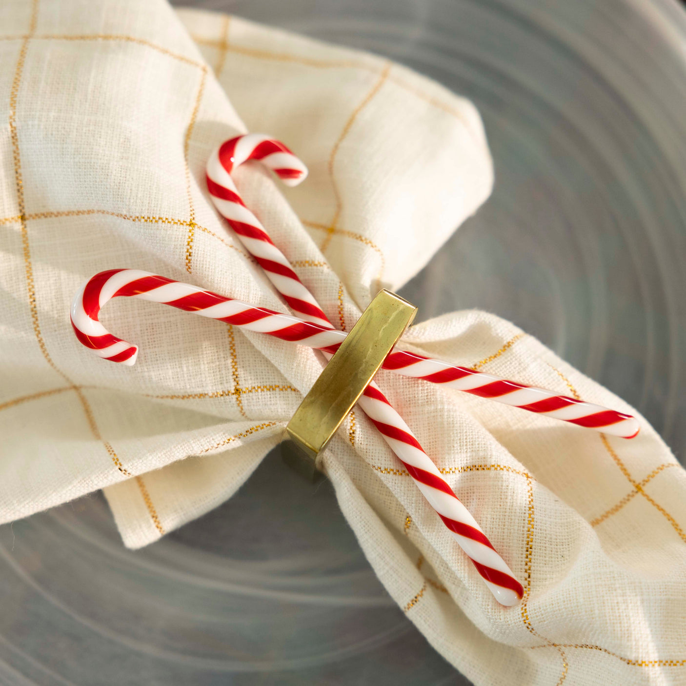 Gold Squares Napkin Set