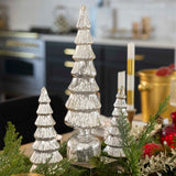 Silver Rotating LED Trees