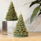 Evergreen Unscented Tree Shaped Candle