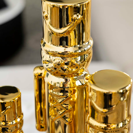 Gold Ceramic Nutcrackers