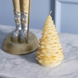 Eggnog Unscented Tree Shaped Candle